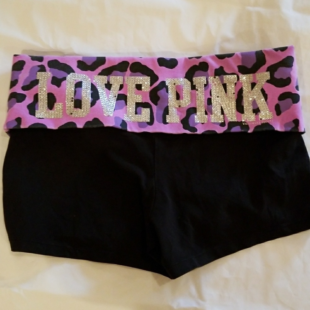 PINK booty shorts.